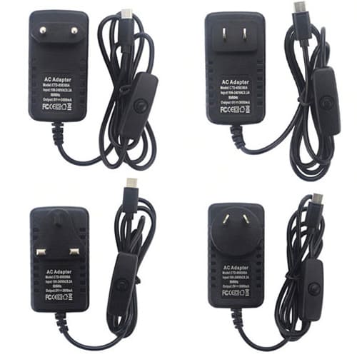 5V 3A Power Supply with on-off switch for Pi 4B (2)