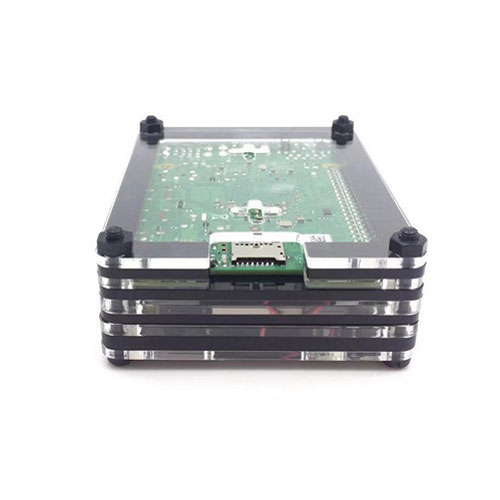 9 layer Acrylic Raspberry Pi 4B Case with Fan (4)