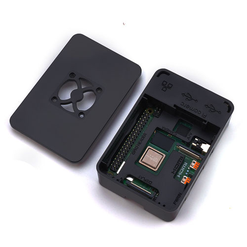 ABS Plastic Raspberry Pi 4B Case with Fan (2)