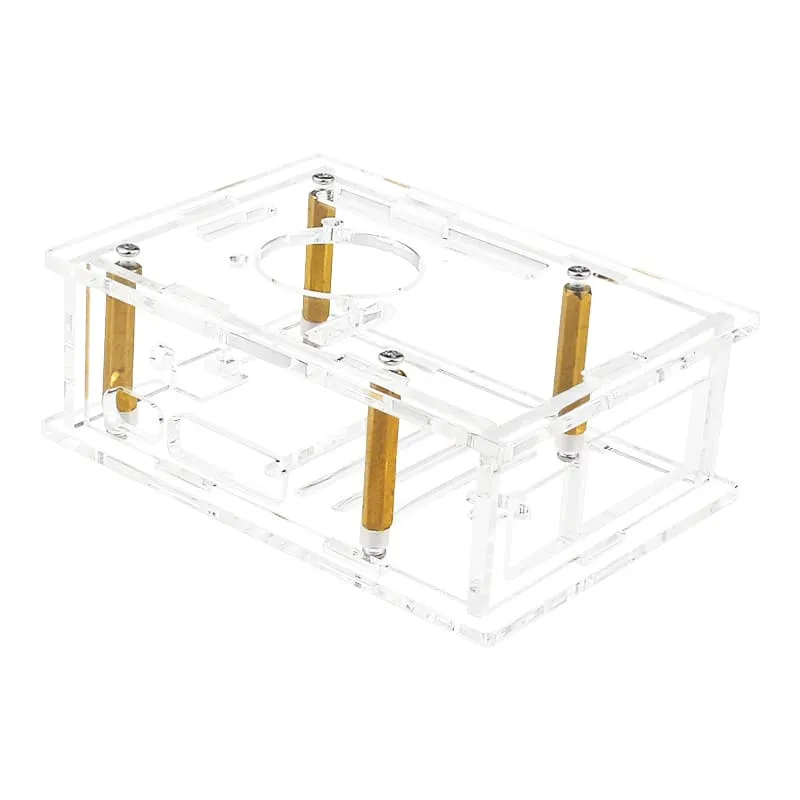 Acrylic Shell Enclosure with Fan for Pi 5 (2)