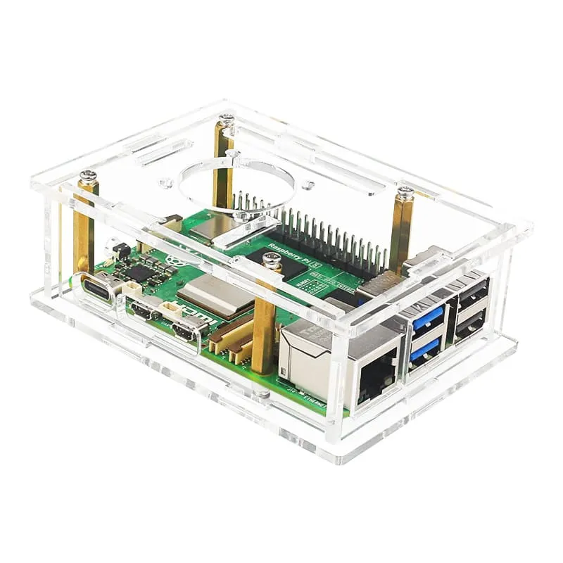 Acrylic Shell Enclosure with Fan for Pi 5 (3)