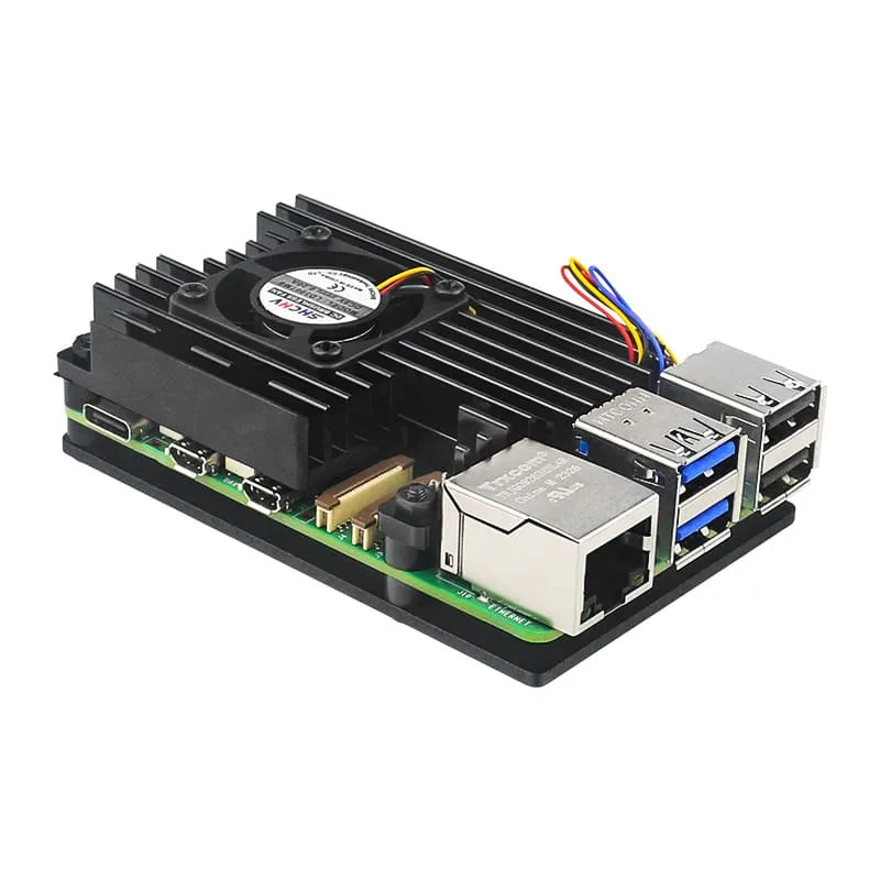 Aluminum Case with Fan for Pi 5 (1)