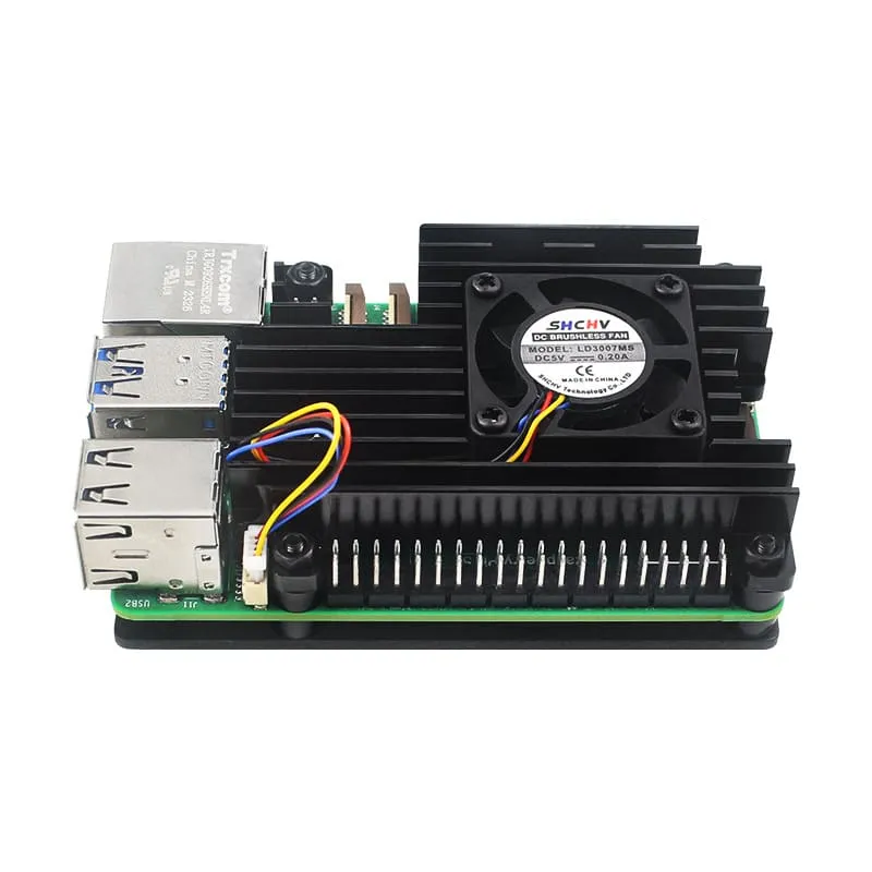 Aluminum Case with Fan for Pi 5 (3)