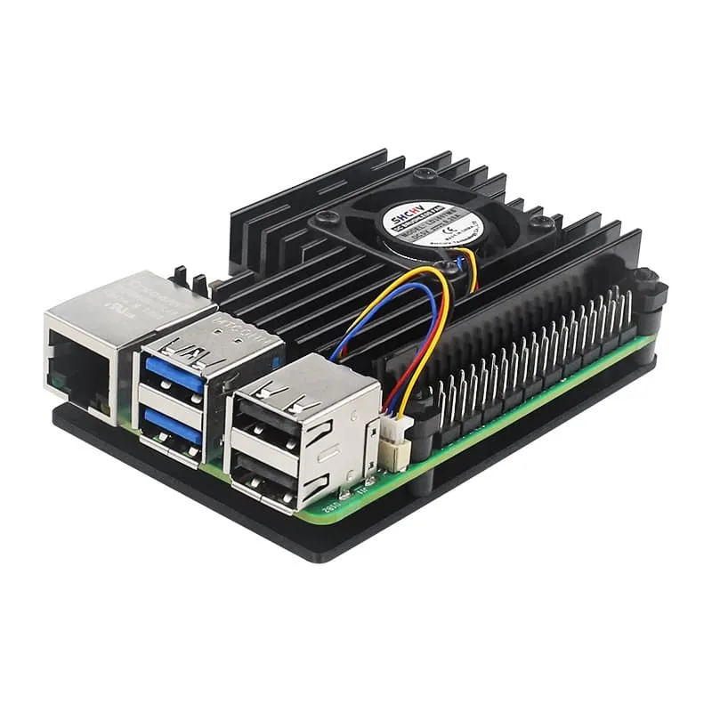 Aluminum Case with Fan for Pi 5 (4)