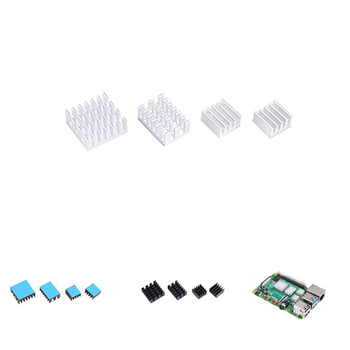 Anodized Aluminum Heatsink for Pi 4 B (1)