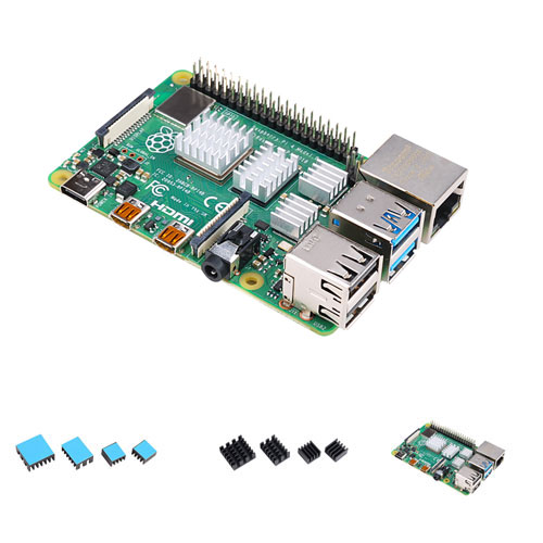 Anodized Aluminum Heatsink for Pi 4 B (2)