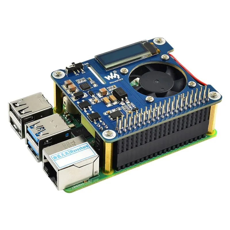 Expansion Board Built-in Cooling Fan For Pi 4 B (2)