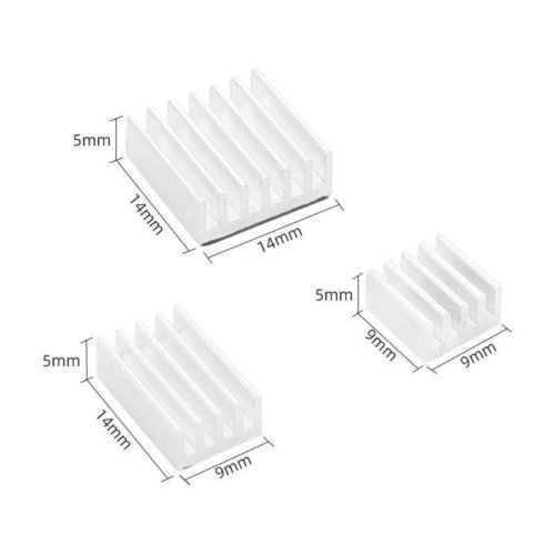 Golden Aluminum Heatsink for Pi 4 B (2)