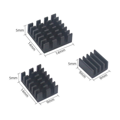 Golden Aluminum Heatsink for Pi 4 B (3)