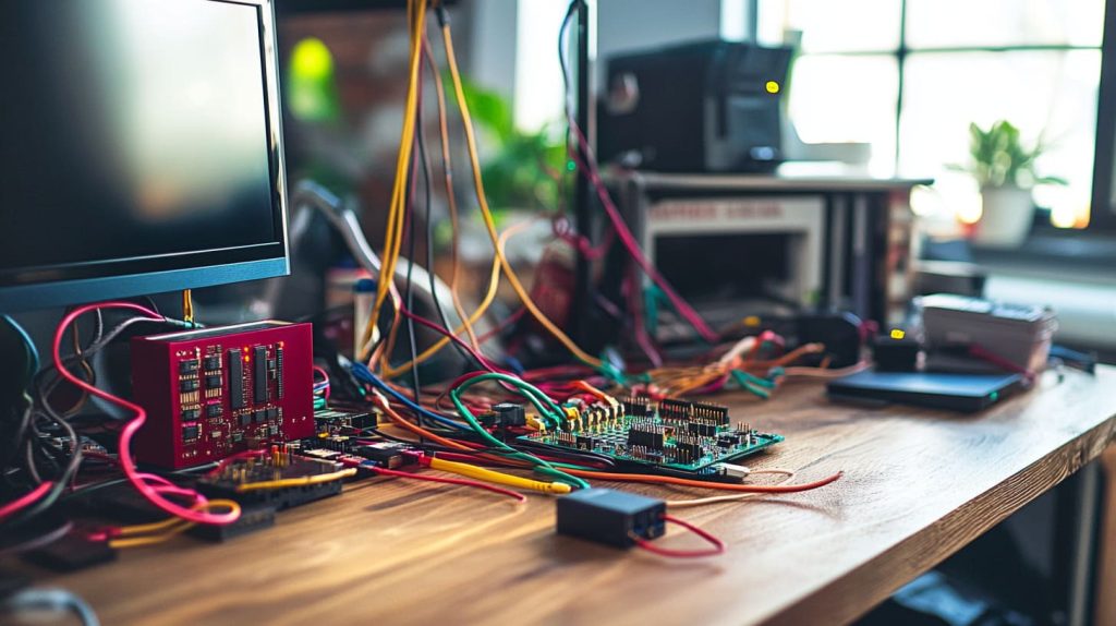 Raspberry Pi 3 setup with cables-1