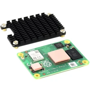 Raspberry Pi Compute Module 4 heatsink with Mounting Holes and Screws