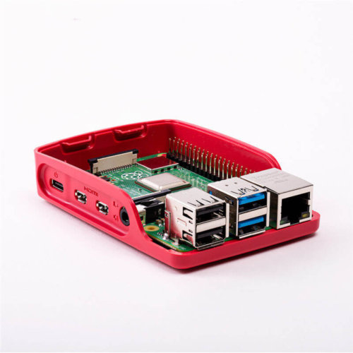 Red-white Raspberry Pi 4 B Case (2)