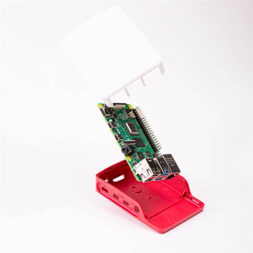 Red-white Raspberry Pi 4 B Case (3)