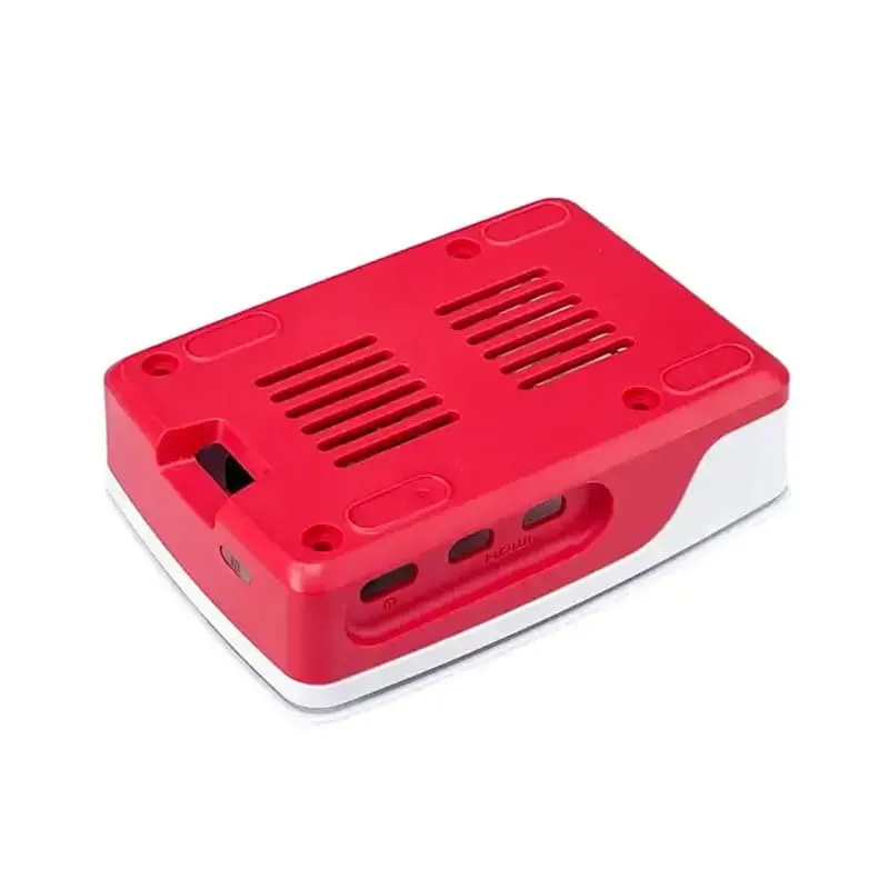 White-red ABS case for Pi 5 (3)
