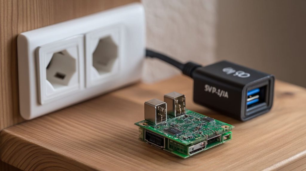 Power Adapter With Raspberry Pi (1)